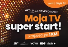 Moja TV super start 6 mjeseci po 1 KM uz vrhunski sadržaj